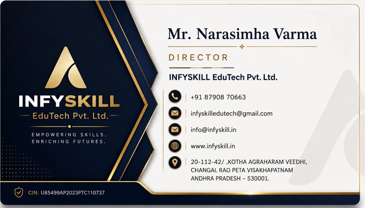 INFYSKILL EduTech Pvt. Ltd. Director Business Card