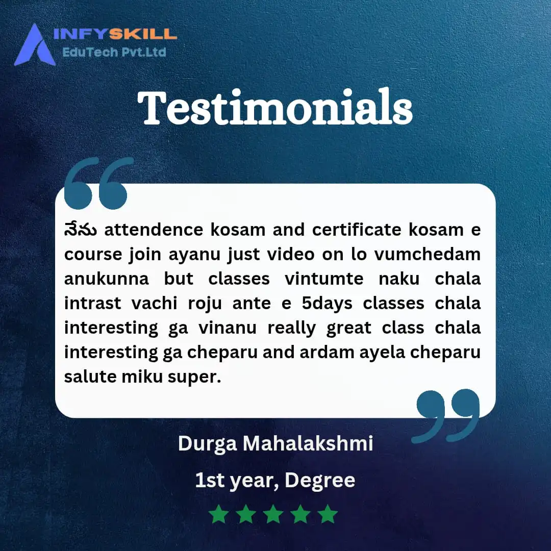 Student Testimonial